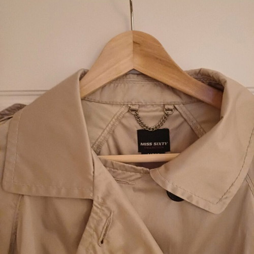 Miss Sixty beige trench coat medium/large like new