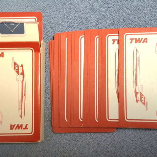 Vintage TWA Airlines playing cards like new