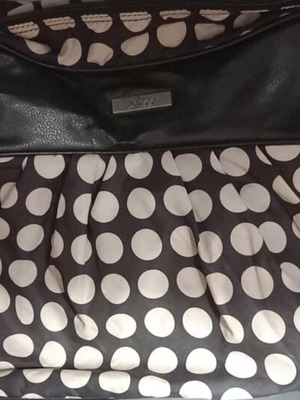 Changing bag used with minor wear on faux leather