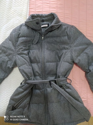 Μπουφάν Kookai καινούργιο, πολύ χοντρό, γκρι και μπεζ