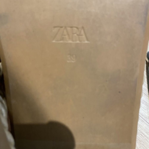 Zara summer slippers like new, beige, size 39