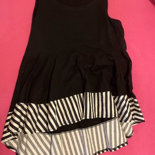 Blouse with striped ruffle