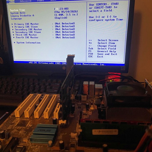 Asus K8N motherboard with AMD Sempron 3100 processor like new