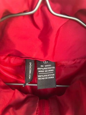 Red vest used, size S