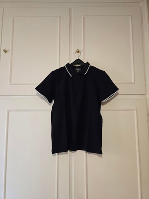 H&M men's polo shirt new, slim fit, blue, size M