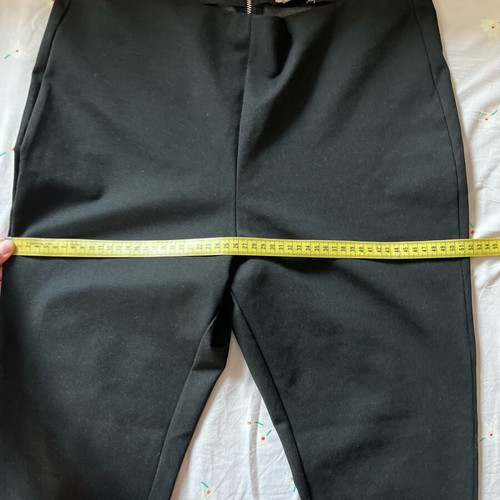H&M black pants new, size L/40/12 with back zipper