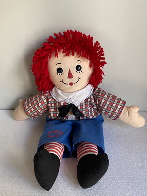 Raggedy Andy soft doll used, vintage, 40-42 cm