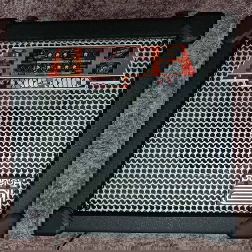 Roland Cube 20XL amplifier used with acoustic guitar simulator