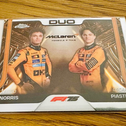 Norris/Piastri Duo Topps Chrome F1 2025 like new