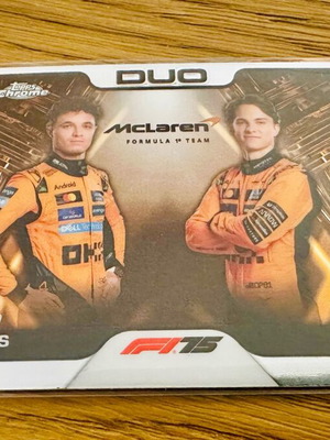 Norris/Piastri Duo Topps Chrome F1 2025 like new