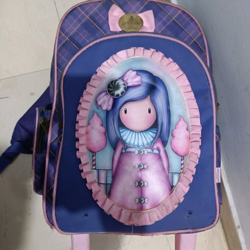 Santoro Gorjuss Primary School Bag used with wheels and gift pencil case