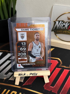 25-26 Euroleague Panini Contenders Dzanan Musa κάρτα καινούργια, αριθμημένη