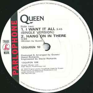 Queen I Want It All vinyl record used, rock