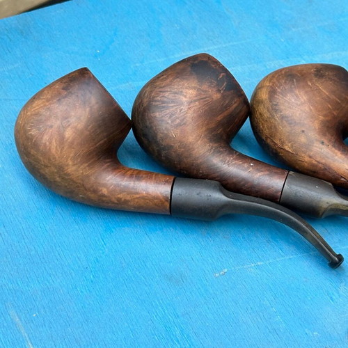 Briar Tobacco Pipes used, vintage lot of 7, various designs