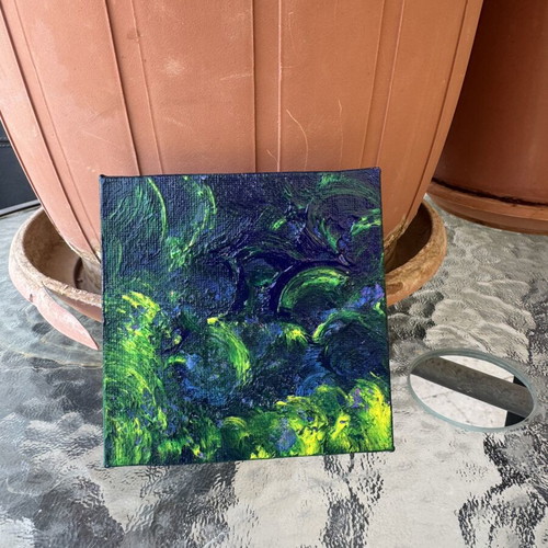 Mini canvas handmade painting