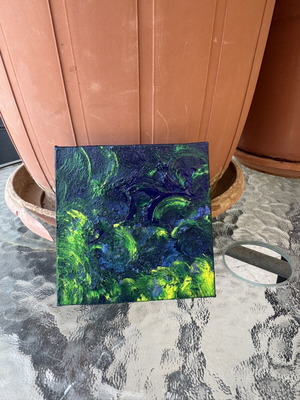 Mini canvas handmade painting
