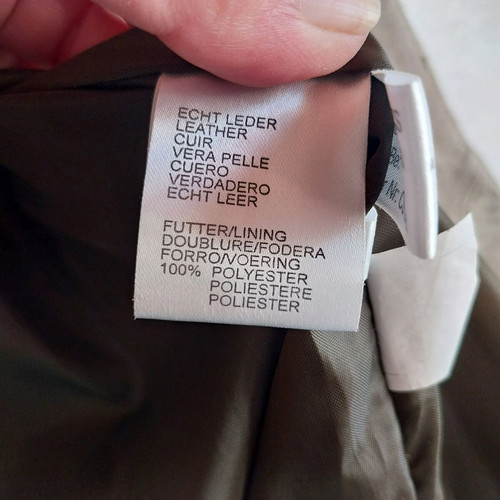 Enzo Scapati vintage men's Dirndl suede jacket, size 42, olive green with beige embroidery
