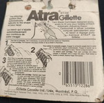 Ξυραφάκια Gillette Atra σφραγισμένα, πακέτο 20, δεκαετία 80