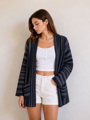Midi cardigan like new, blue, size XS