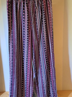 Printed wide-leg pants size Large