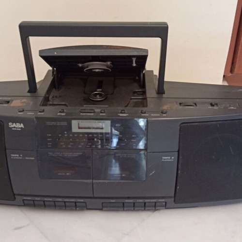 SABA Boombox ραδιοκασετόφωνο μοντέλο RCD 602 μεταχειρισμένο με προβλήματα
