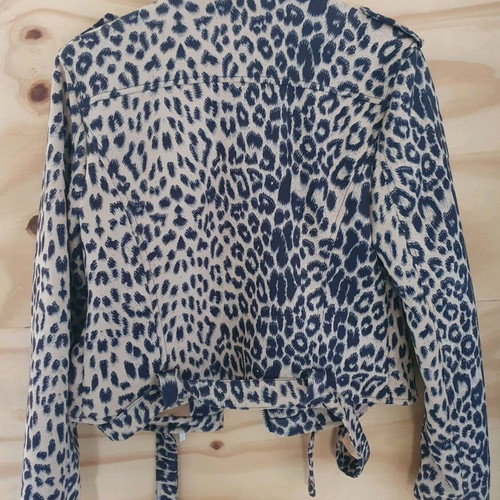 Bikerstyle leopard jacket new, size M/L