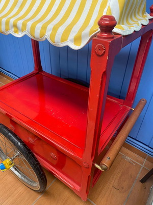 Pop corn cart used, vendor cart
