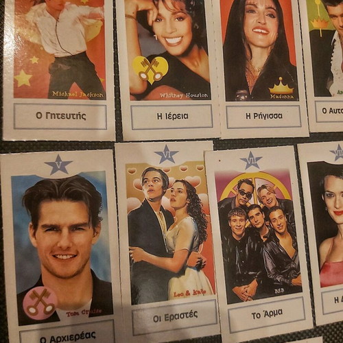 Stars Tarot Cards like new, 11 collectible cards from 90's magazine Katerina