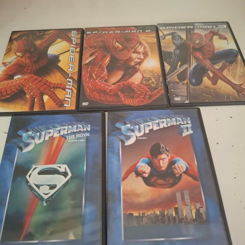 Superman and Spider Man DVD pack like new with Greek subtitles