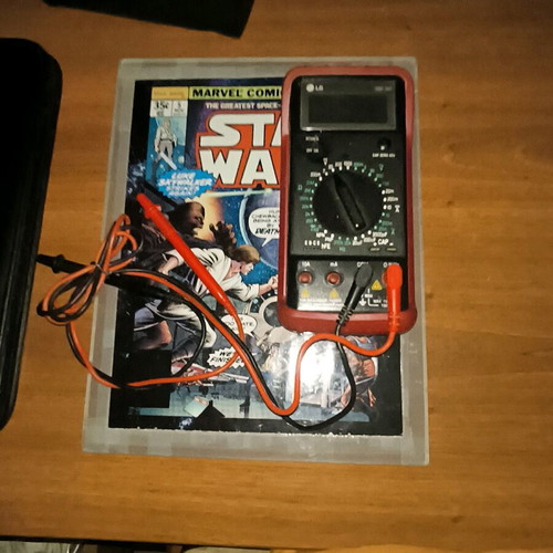 Professional digital multimeter LG DM-341 used with silicone case and probes