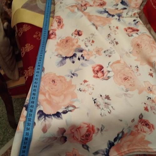 Floral strapless dress like new, Blue Vanilla, size Small