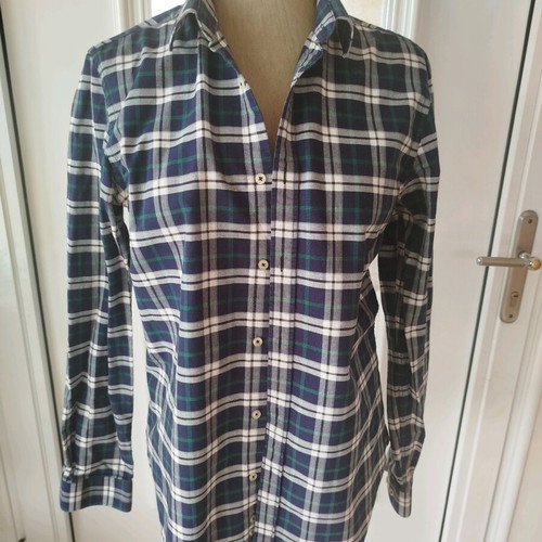 Zara men's shirt size M blue and green like new