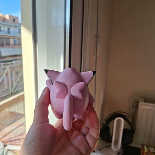 Clefairy 3D printed figure painted with acrylics like new