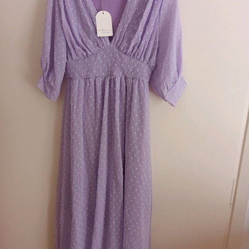 Boho romantic dress Polin et Moi new, purple, size S