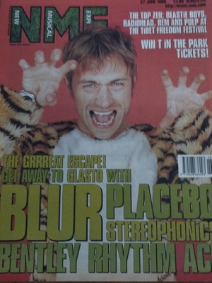 Περιοδικό NME Ιούνιος 1998 με Blur, Placebo, Stereophonics