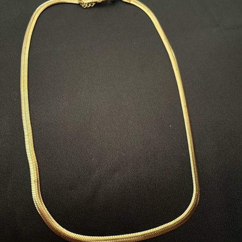 Plate chain stainless steel gold color new