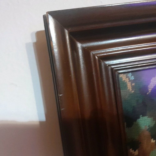 Embroidered antique painting used