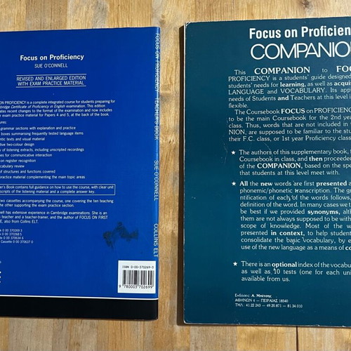 Focus on Proficiency New Edition set with teacher book and companion used