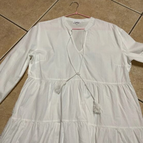 Le Ger summer dress used, white, size L