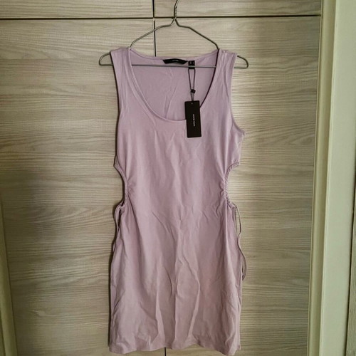 Vero Moda lilac dress new with side waist cutouts