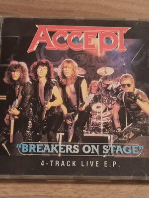 Accept Breakers On Stage 4-Track Live E.P. CD like new, metal