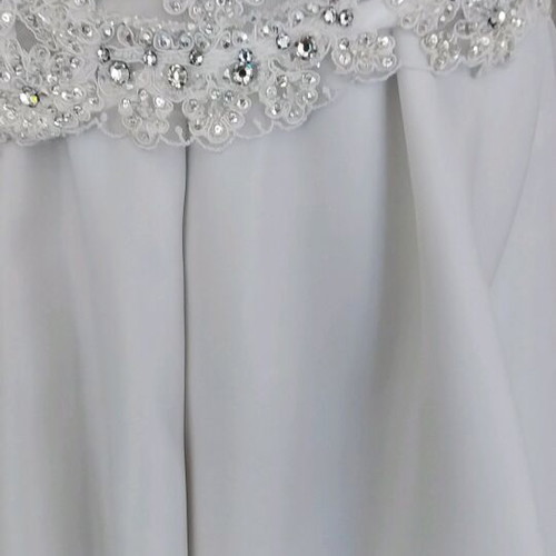 Wedding bustier embroidered with stones, strass and Swarovski, new