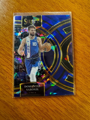 Κάρτα Panini Select Domantas Sabonis Blue Cracked Ice Premier 2023-24 σαν καινούργια