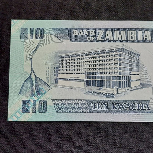 10 Kwacha banknote from Zambia new