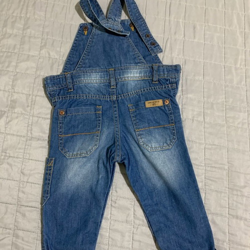 Denim overalls used, size 12-18 months