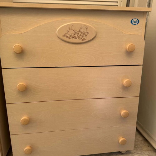 Pali children's bedroom set used, natural wood