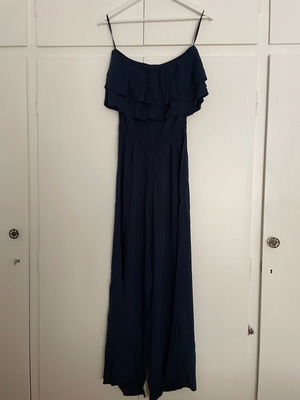 Iso strapless jumpsuit medium, dark blue, like new