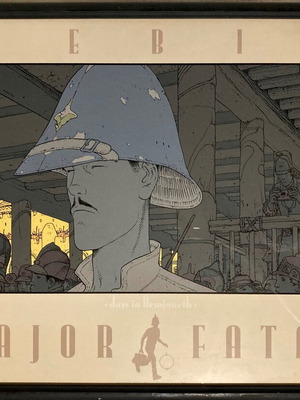 Moebius Major Fatal Days in Armjourth vintage silkscreen 1989
