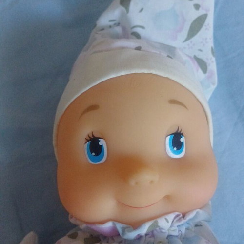 Vintage soft baby doll Gloworm style