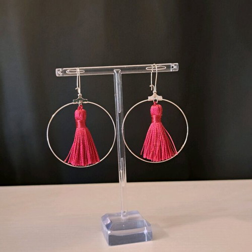 Tassel earrings new, with or without cap in various colors